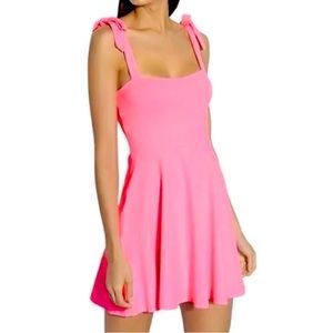 Susana Monaco hot pink dress